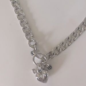 Juicy Couture Silver Chunky Chain Choker